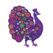 500pc Djeco Peacock Shaped Art Jigsaw Puzzle Kids Play Game 47x57cm 8y+