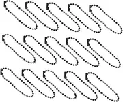 DOITOOL 100Pcs Ball Beading Chains Tag Connector Chains for Crafts Jewelry Making Keychains and Bag Accessories