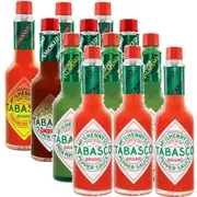 Tabasco Mix 12 Pack Original Red/Habanero/Chipotle/Green Pepper Hot Sauce 60ml Variety Box