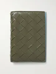 [Bottega Veneta] Bottega Veneta - Intrecciato Leather Passport Holder - Green - One size One size Green