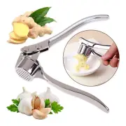 Stainless Steel Ginger Garlic Press Crusher Squeezer Kitchen Mincer Chopper Tool