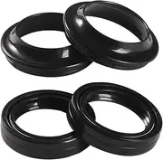 Motorcycle Front Fork Damper Oil Seal & Dust Cover For 50 SENDA R 1999 For 50 SPIKES 1998 1999 2000 2001 2002(2pcs oil 2pcs dust)