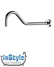 Brand New-Round-Gooseneck- Wall Mounted Shower Arm- CHROME
