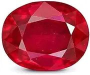[Kirti Sales] Gems 4.25 Ratti Super Quality Burma Ruby Stone with Lab Certified Card & Guarantee Card {manik Stone Certified/manik Gemstone Original Certified/manikya Gemstone untreated}, Natural Manik