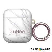 在飛比找Yahoo奇摩購物中心優惠-美國 LuMee AirPods 時尚質感保護套 - 白大理