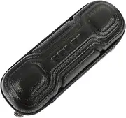 Parliky Bike Kettle Bag Hard Shell PU Leather Pouch for Cycling Accessories for Outdoor Use Secure Storage for Tools Phones and Valuables Black