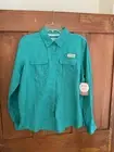 NWT Women’s Magellan Outdoors Fish Hear Teal Shirt L