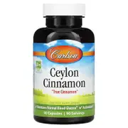 Carlson, Ceylon Cinnamon, 90 Capsules (500 mg per Capsule)
