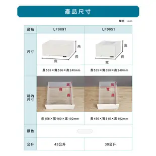 fukuro貓頭鷹小舖 免運非偏遠地區 KEYWAY聯府 LF0051 LF0091 抽屜整理箱平板 LF-0051