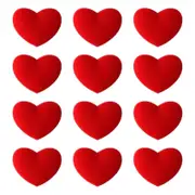 12pcs Tennis Racquet Dampeners Heart Shape String Dampener Silicone Tennis Racket Damper Absorber Tennis Dampener Red