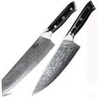 TURWHO 8.5in Kiritsuke + 8in Chef Knife Japanese VG10 Damascus Steel Knife Set
