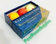 REAL Billiard Ball Set 2 & 1/16 inch Aramith Pro Cup MEASLE Spot Tournament Set