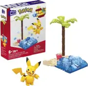 Pokémon Mega Construx Adventure Builder Pikachu's Beach Splash 79 Piece Set