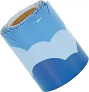 AUTSUPPL Cloud Border Sticker Roll 1 Pack Chalkboard Wall Trim Sky Pattern School Classroom Decor Flexible Size Australian Home Office