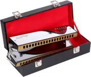 Mini&Double Bass Harmonica Orchestral Mouth Organ Harmonica Adult Professional