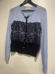Alannah Hill Blue Lace Cardigan Size 14 New