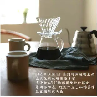 【HARIO】SIMPLY V60清透玻璃手沖禮盒組(S-VGBK-02-T)