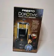 Cold Brewer Fast Coffee Maker- Presto Dorothy Rapid- NEW-