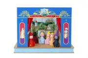 PUPPET THEATRE - 6 puppets, 6 stages, original handmade from CZECH REPUBLIC