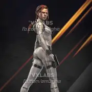 Black Widow Statue 3D Print Unpainted/Unassembled