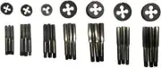 MODEL ENGINEERING TAP DIE SET 7 SIZE 3/16" to 3/8" - 32 & 40 TPI CARBON STEEL
