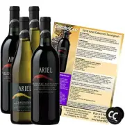 Ariel Cabernet & Chardonnay Non-Alcoholic Red & White Wine Experience Bundle ...