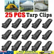 25PC Tarp Clips Hangers Awning Clamps Camping Tent Canvas Heavy Duty Thumb ScrCE