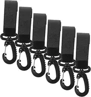 LIFKOME Stroller Hooks for Hanging 6pcs Plastics Stroller Hangers 360 Degree Rotation Baby Nappy Bag Organizers