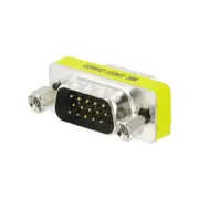 VGA Cable Joiner Mini Gender Changer Adapter Plug for Computer Monitor