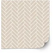 [Namly Design] Tiles Sticker - Herringbone Decals / Beige / 24 pcs