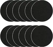 Kitchen Compost Bin Charcoal Filter 7.25 Inch Diameter Extra Thicker & Bigger-Over 3 Years Supply- Longer Lasting Activated Charcoal Odor Trapping Filters (0.4inch/10mm Thickness), Round (12 Pack)