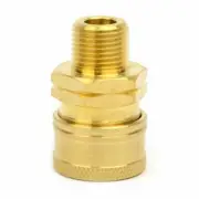 Interstate Pneumatics Pressure Washer 3/8 Inch MNPT Brass Coupler 2700 PSI