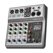 Professional Audio Mixer Sound Board Mixing Console with 5 Channel Digital US...