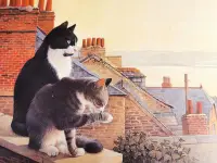 在飛比找Yahoo!奇摩拍賣優惠-Vintage英國貓咪畫冊