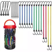 heavy duty assortment bungee cords with hooks 24pcs heavy duty bungie cord set