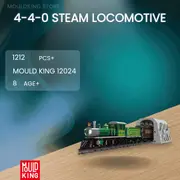 MOULD KING 12024 4-4-0 Steam Locomotive with 1212 Pieces