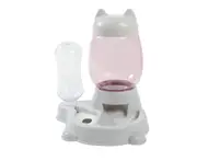 2.2L Pet Automatic Feeder Dog Cat Drinking Bowl For Dogs Water Drinking Feeder Cat Feeding Large Capacity Dispenser Pet Cat Dog - gray