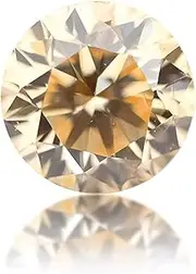 [PALOMA EVERYTHING YOU FANCY] 0.14 Carat Total Weight Natural Loose Diamond, Fancy Light Orangy Yellow Color, Round Brilliant Shape, I1 Clarity, GIA Certified Real Diamonds, Loose Gemstones, Diamonds For Crafts Rare Gift For Her,