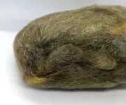Prismatic Fibers "Swamp Thing" Wool Roving Fiber Green 1 oz