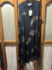 BNWT New Virtuelle TS Taking Shape Womens Plus Size M 18 20 Ladies Dress Black