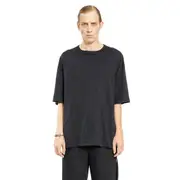 [ANN DEMEULEMEESTER] ANN DEMEULEMEESTER MAN BLACK T-SHIRTS & TANK TOPS Black