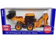 JCB 4CX BACK HOE LOADER YELLOW 1/50 DIECAST MODEL BY SIKU 3558