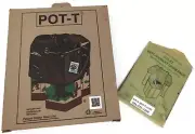 Toilet Portable Outdoor Travel POT-T for Camping, Backpacking, Max Seated 350lb