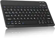 Bluetooth Keyboard for iPad 5th~10th gen, iPad Air (M2 2024, 5th/4th gen), iPad Pro 11-in, Samsung Galaxy Tablet, Xiaomi, Wireless Design, USB-C Rechargeable 90 Days Battery, Black