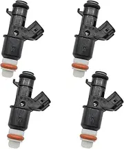 XEBRAD 4pcs Fuel Injector Nozzle, for, for Civic, 2006-2011 DX LX EX Engine 8 Holes 16450-RNA-A01 16450RNAA01 Fuel Injector Cleaner