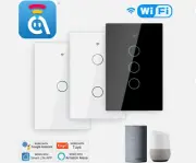 AvatarControls 1-3Gang or Dimmer Smart Wall Switch Touch Glass Panel AlexaGoogle