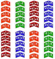40Pcs Colorful Buff Counter Tokens, Magic The Gathering Token Creature Stats or Loyalty Counters for MTG CCG Card Gaming Accessories