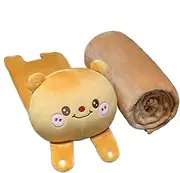 Capybara Blanket, Adorable Cozy Portable Nap Mat, Ultra-Soft Plush Sleeping Companion, 3.28 x5.58 Feet Comfortable Kids' Pillow Toy, Ideal Present for Christmas or Valentine's Day