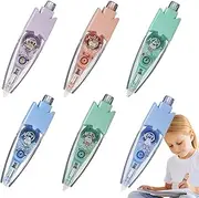 Decorative Pens,Lace Decoration Tape Pen - 6X Refillable Highlighter, Correction Lace Pencil For Student Art Projects Journaling Planner Decorating Easter