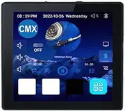 CMX Audio A4ZB Wi-Fi Music Amplifier, Black; 4-inch Multi-Touch Capacitive Screen; Compatible with DLNA, Airplay, Qplay and Other Protocols; Ethernet Support; 480x480 IPS HD Resolution Display